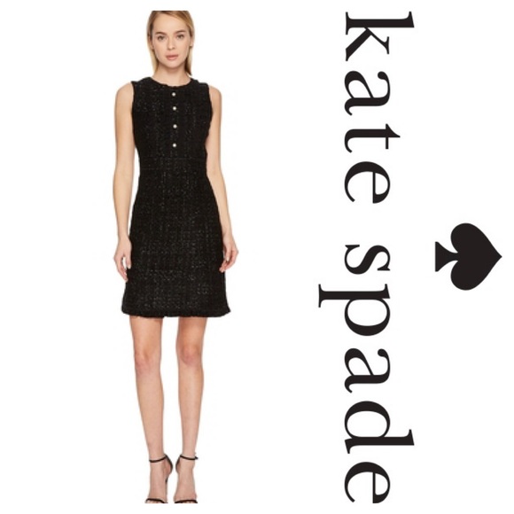 kate spade sparkle tweed dress